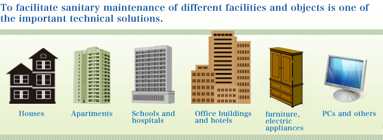 To facilitate sanitary maintenance of different facilities and objects is one of the important technical solutions.